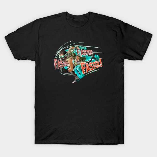 Octane - Faster! Faster! Faster! T-Shirt by Paul Draw